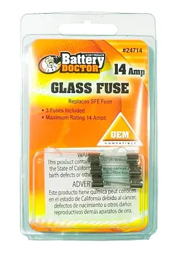 WIRTHCO 24714 Sfe Glass Fuse - 14A