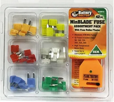 WIRTHCO 30915 42Pc Minblade Fuse Kit