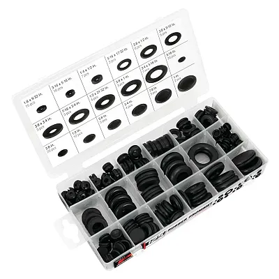 Performance Tool Sae Rubber Grommet Assortment (125 Piece)