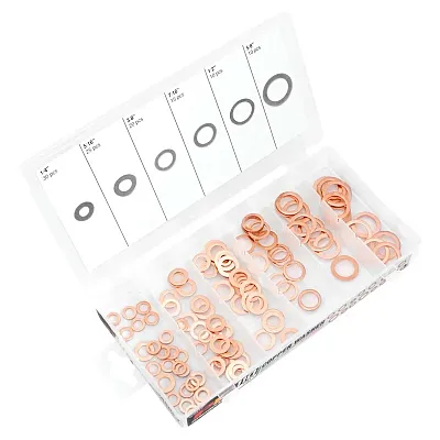 Performance Tool Sae Copper Washer Assortment (110 Piece)