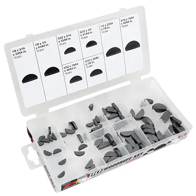 Performance Tool Woodruff Sae Key Assortment (80 Piece Set)