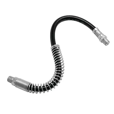 Performance Tool 12" Grease Gun Flex Hose With Spring Guard And Coupler