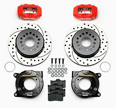 WILWOOD 1407141DR Fdl P/S P-B Drilled-Red
