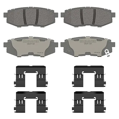 WAGNER BRAKE OEX1124 Premium Ceramic Disc Pad