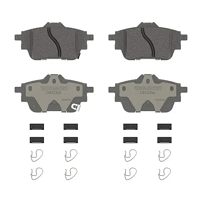 WAGNER BRAKE OEX2306 Premium Ceramic Disc Pad