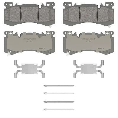 WAGNER BRAKE OEX2521 Premium Ceramic Disc Pad