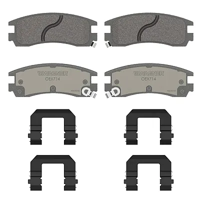 WAGNER BRAKE OEX714 Premium Ceramic Disc Pad