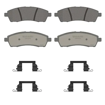 WAGNER BRAKE OEX757M Oex Semi-Met Disc Pad Set