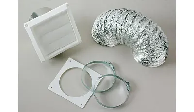 WESTLAND VI422 4&#039; Vent Kit W/Louvered Co