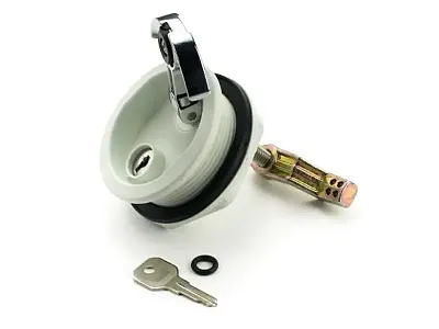 WHITECAP IND S0226WC White Locking T-Handle