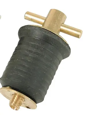WHITECAP IND S0294C 1-1/4&#039; Brass Bailer Plug-Screw Type