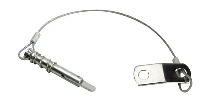 WHITECAP IND S1021C S.S. Spring Type Pin &Lanyard W/Tab