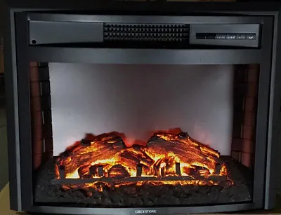 WAYGLOBAL WF2613L 26&#039; Curved Fireplace W/Logs