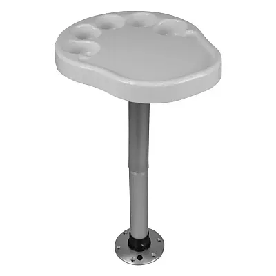 WISE SEATING 3070710 Party Platter Table White With Post