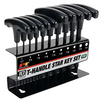 Performance Tool T-Handle Star Drive Set With Storage Tray (10 Piece)