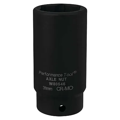 Performance Tool 1/2" Drive 31Mm Fwd Axle Nut Socket