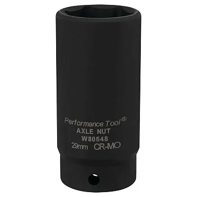Performance Tool 1/2" Drive 29Mm Fwd Axle Nut Socket