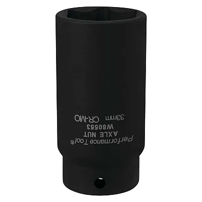 Performance Tool 1/2" Drive 33Mm Fwd Axle Nut Socket