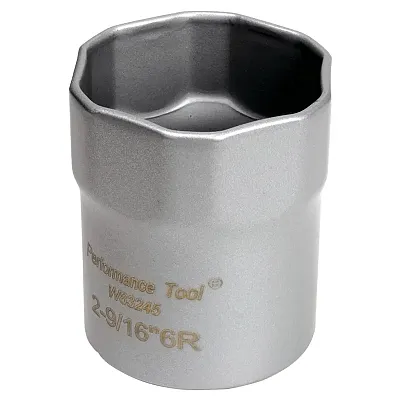 Performance Tool 1/2" Drive Lock Nut/Spindle Nut Socket: 2-9/16" (For Manual Dan