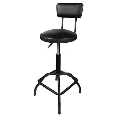 Performance Tool Adjustable Pneumatic Stool With Removable Backrest