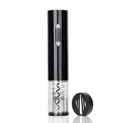 Brentwood Portable Electric Wine Bottle Opener with Foil Cutter in Black