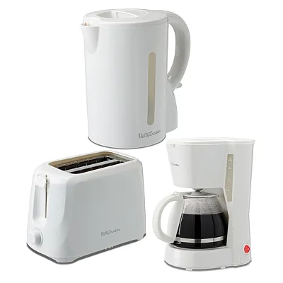 Betty Crocker Bc-4995W 3-Piece Kitchen Appliance Set With 5-Cup Automatic Drip C