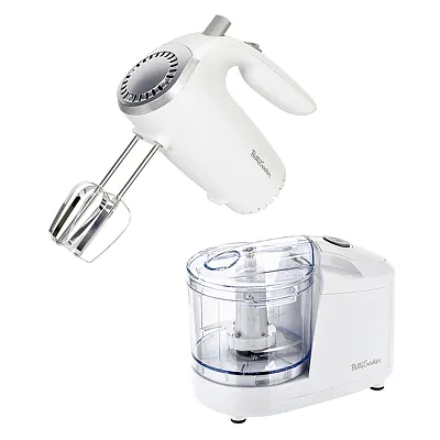 Betty Crocker Bc-7222W 2-Piece Kitchen Appliance Combo With 5-Speed 150-Watt Han