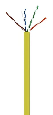 Wavenet CAT6V-CMR-YL Cat6 550Mhz No Spline Yellow