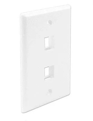 Wavenet FACE-2-WH-25PK Fp02Pwh-Spk Faceplate 2 Port 25 Pk White
