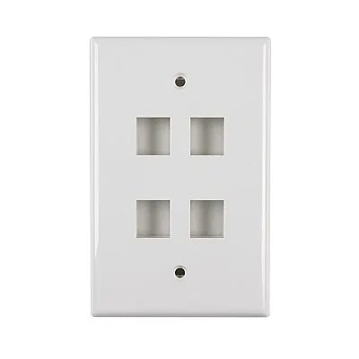 Wavenet FACE-4-WH-25PK Fp04Pwh-Spk Faceplate 4 Port White