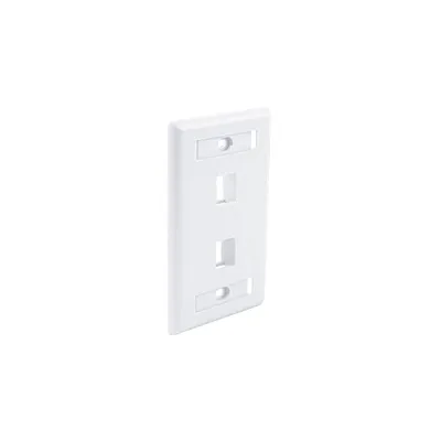 Wavenet FPW2PWH-25PK Faceplate Id Window 2 Port White 25Pk