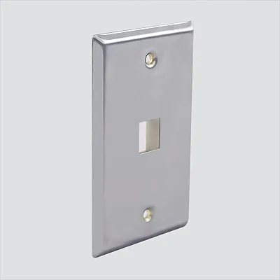 Wavenet SSFP-01P 1 Port Single Gang Stainless Plate