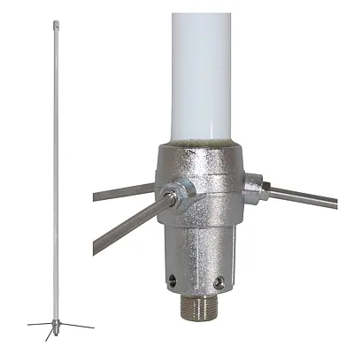 Tram 1486 200-Watt Pretuned 400 Mhz To 495 Mhz Uhf Fiberglass Base Antenna With