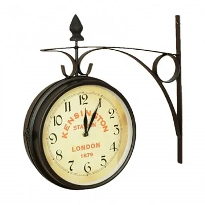 Kensington Station Double Side clock (Large)