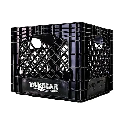 YAKGEAR BMC13 Black 13&#039; X 13&#039; Milk Crate (Square)