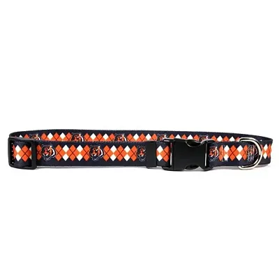 Little Earth Productions Cincinnati Bengals Argyle Nylon Collar - Large