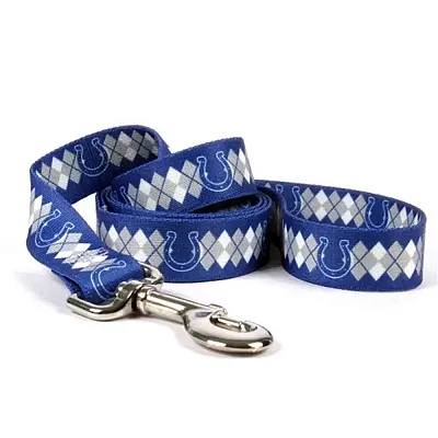 Little Earth Productions Indianapolis Colts Argyle Nylon Leash - X-Small