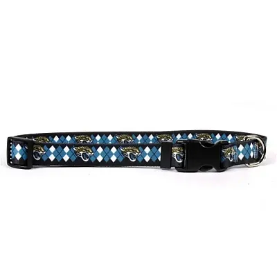 Little Earth Productions Jacksonville Jaguars Argyle Nylon Collar - Medium