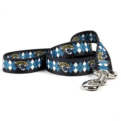 Little Earth Productions Jacksonville Jaguars Argyle Nylon Leash - S/M