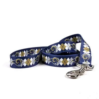 Little Earth Productions Los Angeles Rams Argyle Nylon Leash - Large