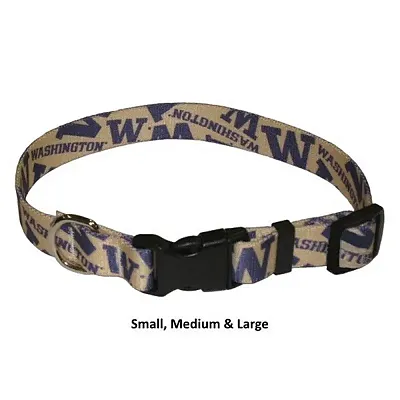 Little Earth Productions Washington Huskies Nylon Collar - Large