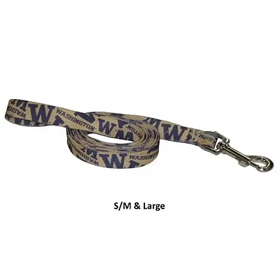 Little Earth Productions Washington Huskies Nylon Leash - S/M