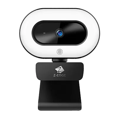 Z-Edge Zw560S Qhd 2K 5.0-Mp Auto-Focus Webcam And Ring Light With Stereo Sound A