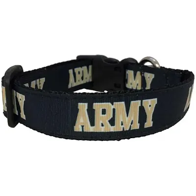 All Star Dogs Army Black Knights Pet Collar - XS