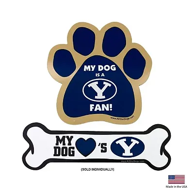 All Star Dogs Brigham Young Cougars Car Magnets - Paw