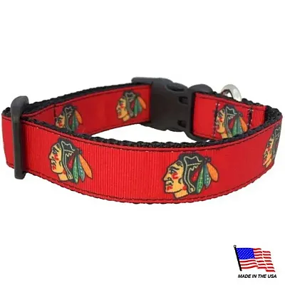 All Star Dogs Chicago Blackhawks Premium Pet Collar - X-Small