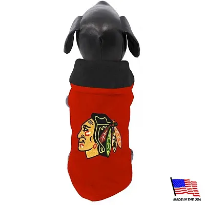 All Star Dogs Chicago Blackhawks Weather-Resistant BlanketCoat - XXL