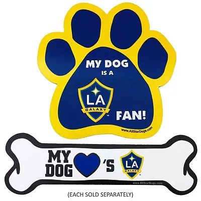 All Star Dogs LA Galaxy Car Magnets - Bone