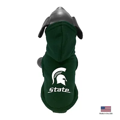 All Star Dogs Michigan State Spartans Polar Fleece Pet Hoodie - XS