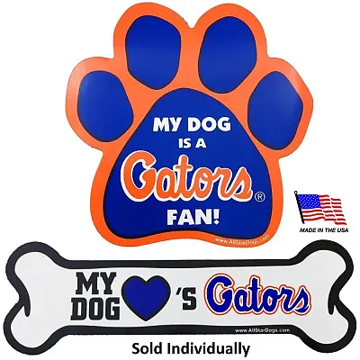 All Star Dogs Florida Gators Car Magnets - Bone